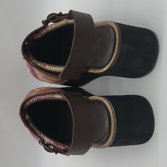 148- Free People Astrid Platform Mule Clogs Size 8 NWT – Multicolor Textured - Picture 11 of 13